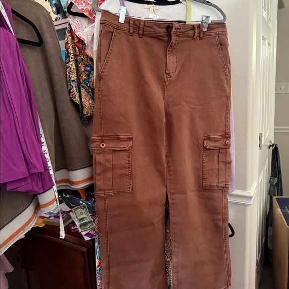 Brown Cargo Pants - Picture 1 of 4